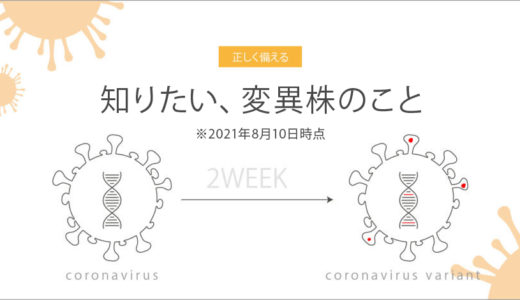 知りたい、変異株のこと　※2021年8月10日時点